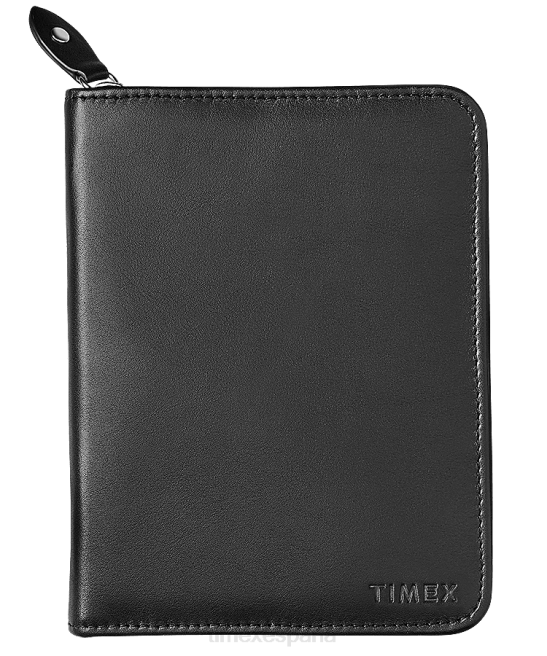 relojes | Timex Funda tipo folio de piel y porta pasaporte para dos relojes. negro hombres Z8X2290