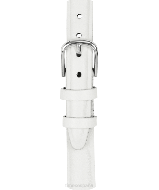 correas | Timex Correa de cuero de 12 mm. blanco unisexo Z8X2434