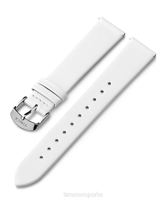 correas | Timex Correa de cuero de 18 mm. blanco unisexo Z8X2444