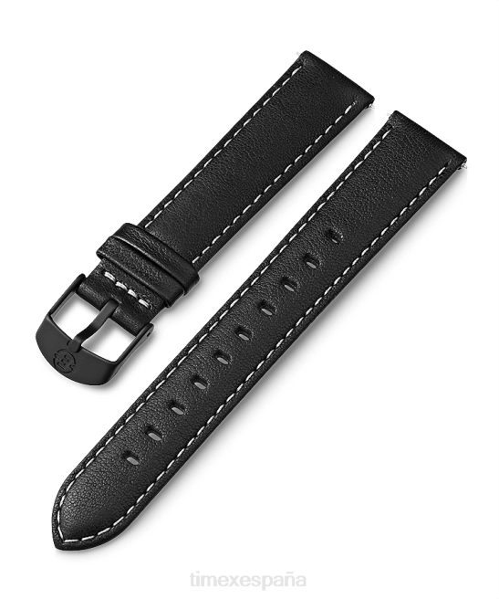 correas | Timex Correa de cuero de 18 mm. negro unisexo Z8X2479