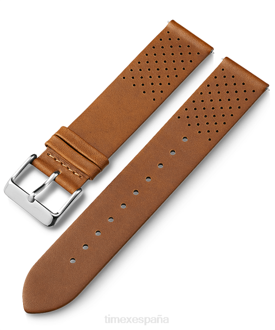 correas | Timex Correa de cuero mate de liberación rápida de 20 mm broncearse unisexo Z8X2418