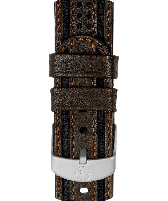 correas | Timex Tela de 18 mm con correa de cuero. marrón unisexo Z8X2441