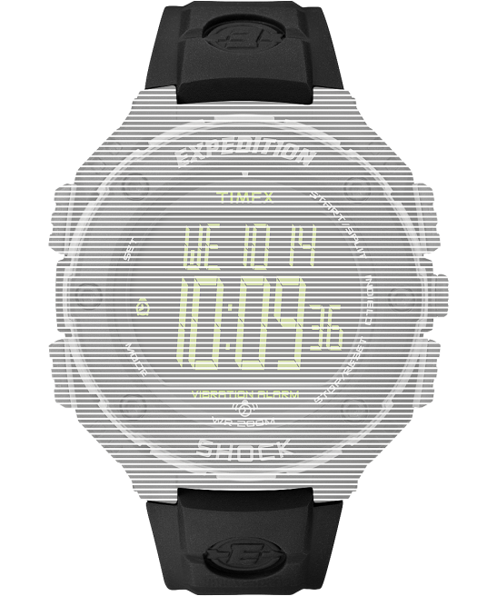 correas | Timex Correa de repuesto para Expedition Shock XL. negro unisexo Z8X2561