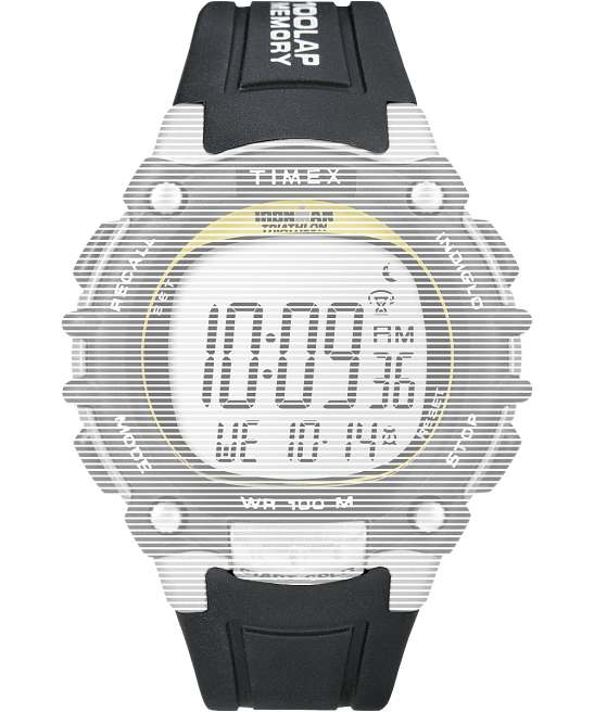 correas | Timex Correa de repuesto para Ironman Classic 100 de tamaño completo. negro unisexo Z8X2552