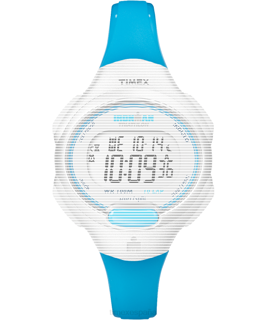 correas | Timex Correa de repuesto para Ironman Essential 10 de tamaño medio. azul unisexo Z8X2581