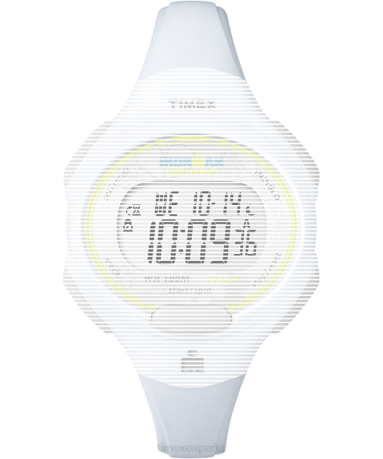 correas | Timex Correa de repuesto para Ironman Essential 10 de tamaño medio. blanco unisexo Z8X2601