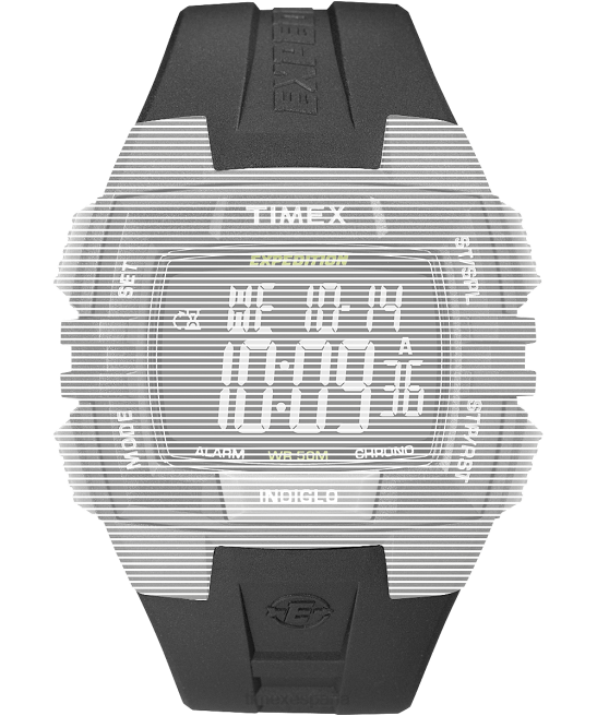 correas | Timex Correa de repuesto para crono/alarma/cronómetro de expedición. negro unisexo Z8X2713