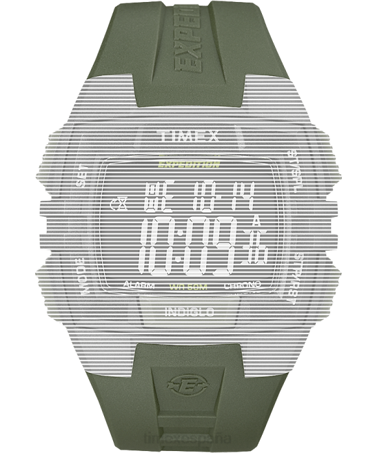 correas | Timex Correa de repuesto para crono/alarma/cronómetro de expedición. verde unisexo Z8X2714