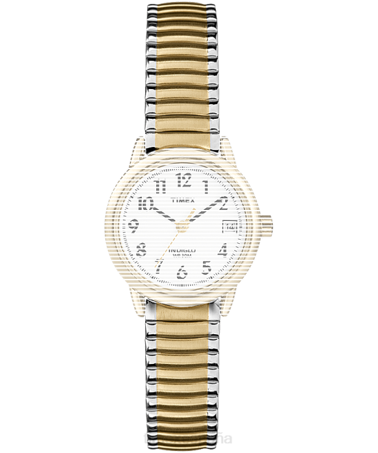 correas | Timex Correa de repuesto para fácil lectura. Dos tonos unisexo Z8X2643