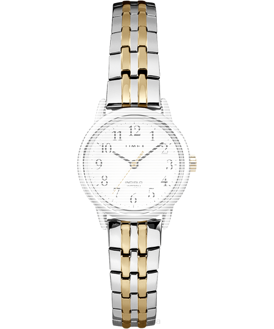 correas | Timex Correa de repuesto para fácil lectura. Dos tonos unisexo Z8X2657