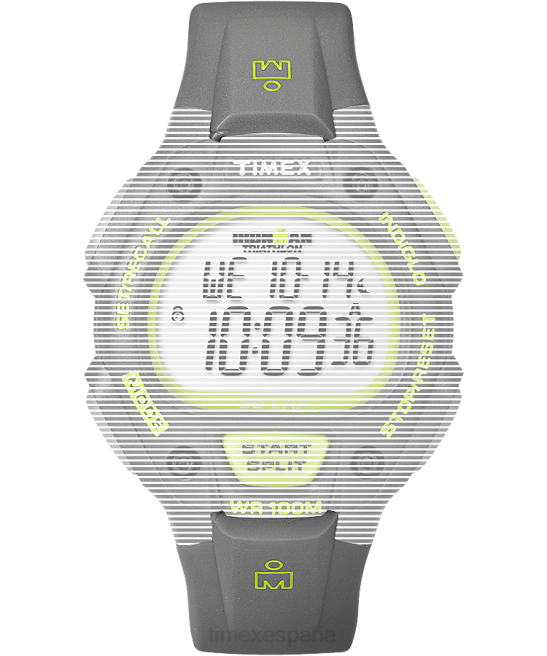 correas | Timex Correa de resina de repuesto de 16 mm para Ironman Classic 30 de tamaño completo. gris unisexo Z8X2675