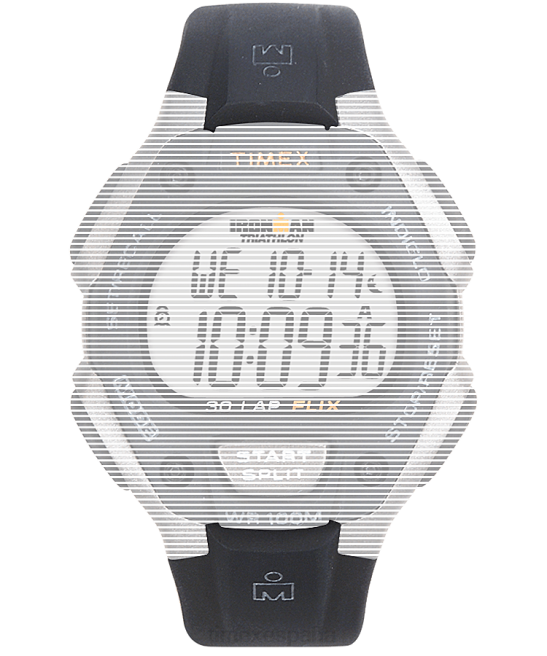 correas | Timex Correa de resina de repuesto de 16 mm para Ironman Classic 30 de tamaño completo. negro unisexo Z8X2645