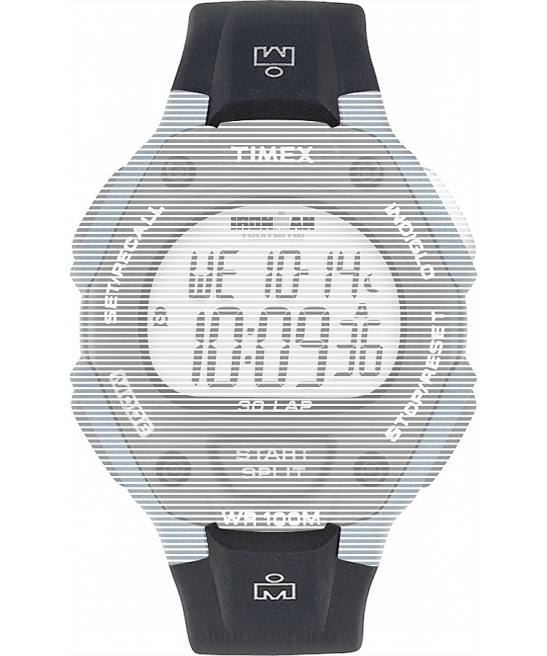correas | Timex Correa de resina de repuesto de 16 mm para Ironman Classic 30 de tamaño completo. negro unisexo Z8X2684