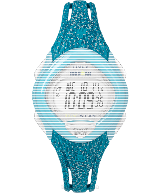 correas | Timex Correa de resina de repuesto de 16 mm para Ironman Sly 30 de tamaño mediano. azul unisexo Z8X2591