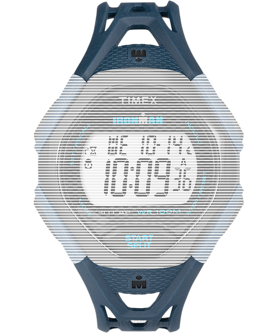 correas | Timex Correa de resina de repuesto de 17 mm para Ironman Sly 30 de tamaño completo. azul unisexo Z8X2573