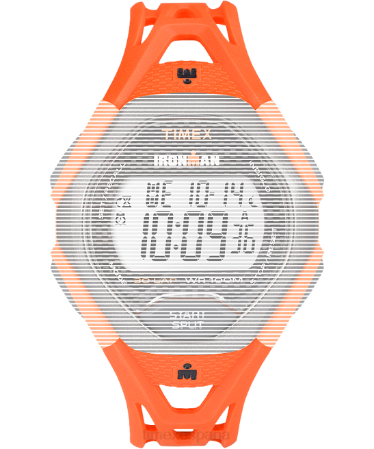 correas | Timex Correa de resina de repuesto de 17 mm para Ironman Sly 30 de tamaño completo. naranja unisexo Z8X2607
