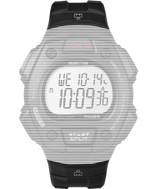 correas | Timex Correa de resina de repuesto de 18 mm para Ironman Classic 30 de tamaño completo. negro unisexo Z8X2662