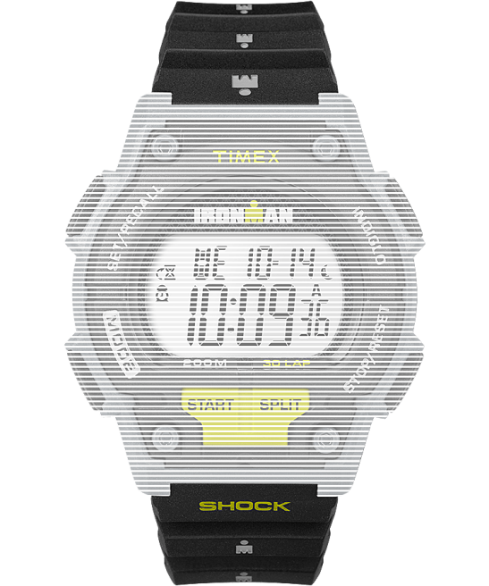 correas | Timex Correa de resina de repuesto de 18 mm para Ironman original 30 Shock. negro unisexo Z8X2640