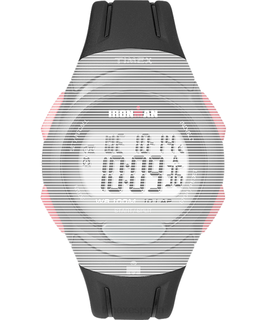 correas | Timex Correa de resina mate de repuesto de 16 mm para Ironman Essential 10 de tamaño completo negro unisexo Z8X2585
