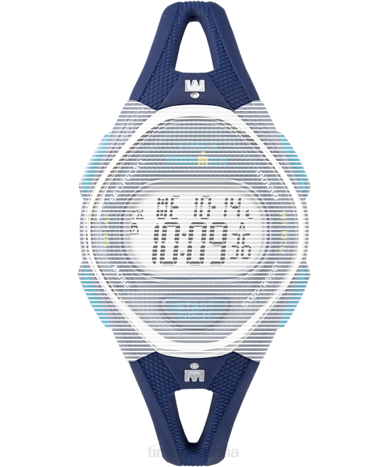 correas | Timex Correa de silicona de repuesto de 15 mm para Ironman Sly 50 de tamaño mediano. azul unisexo Z8X2596
