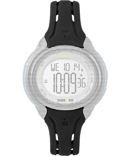 correas | Timex Correa de silicona de repuesto de 15 mm para Ironman Sly 50 de tamaño mediano. negro unisexo Z8X2582