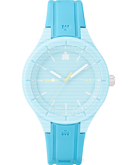 correas | Timex Correa de silicona de repuesto de 18 mm para Ironman Essential. azul unisexo Z8X2612