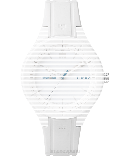 correas | Timex Correa de silicona de repuesto de 18 mm para Ironman Essential. blanco unisexo Z8X2614