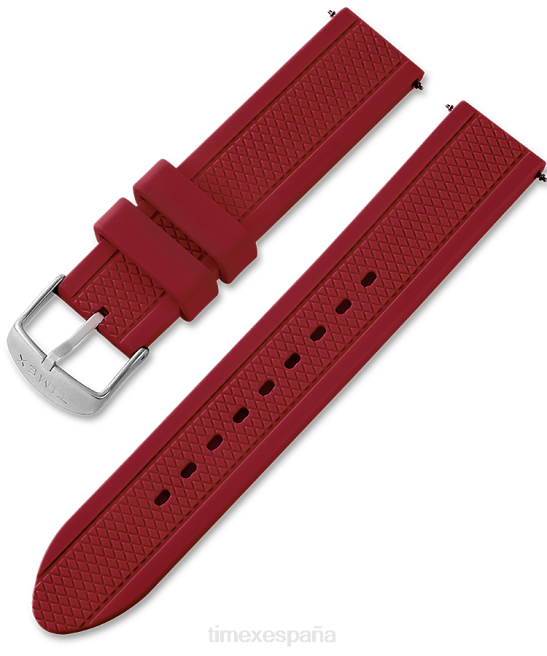 correas | Timex Correa de silicona de repuesto de 20 mm para Tribute Gamer. rojo unisexo Z8X2633