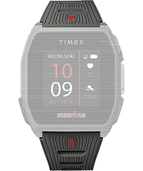 correas | Timex Correa de silicona de repuesto de 24 mm para gps ironman r300. gris oscuro unisexo Z8X2641
