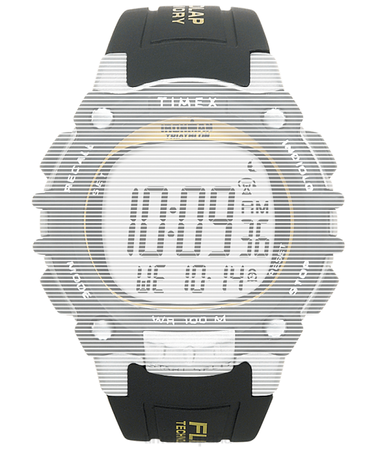 correas | Timex Reloj con correa de resina de repuesto de 18 mm para Ironman 100 Lap de tamaño completo negro unisexo Z8X2685