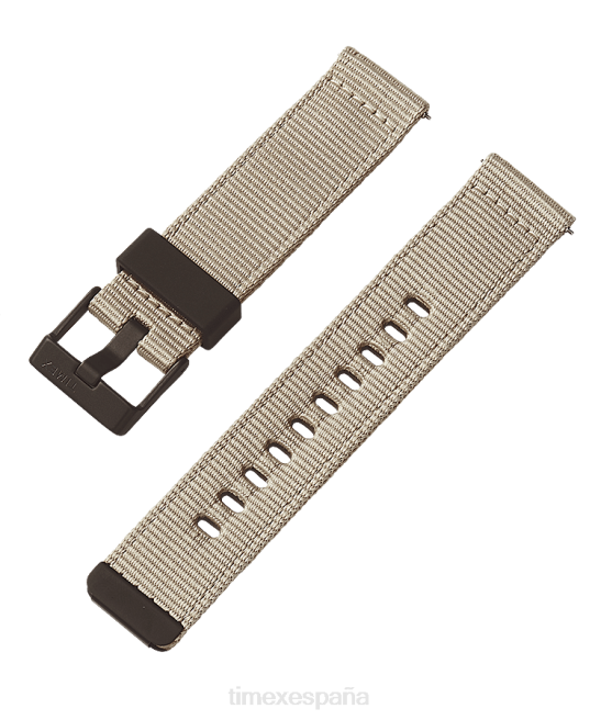 correas | Timex Correa de tela de liberación rápida de 22 mm broncearse unisexo Z8X2519