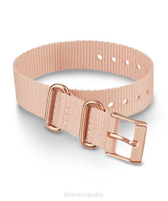 correas | Timex Correa de tela de una sola capa deslizable de 16 mm rosa unisexo Z8X2506