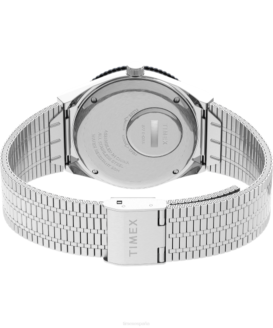 relojes | Q Timex Reedición de reloj con pulsera de acero inoxidable de 38 mm. acero inoxidable/azul hombres Z8X2297