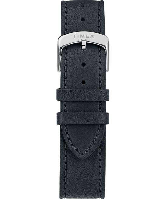 relojes | Timex Documentos americanos Reloj con correa de cuero de 41 mm. acero inoxidable/azul/gris hombres Z8X2281