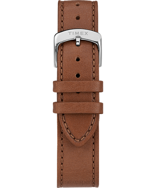 relojes | Timex Documentos americanos Reloj con correa de cuero de 41 mm. acero inoxidable/marrón/azul hombres Z8X2279