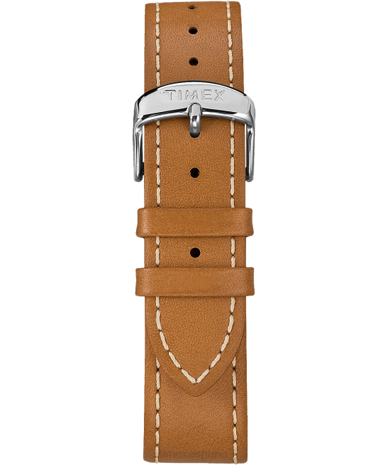 relojes | Timex Reloj Weekender de 2 piezas con correa de cuero de 40 mm. tono plateado/bronceado/azul hombres Z8X2310