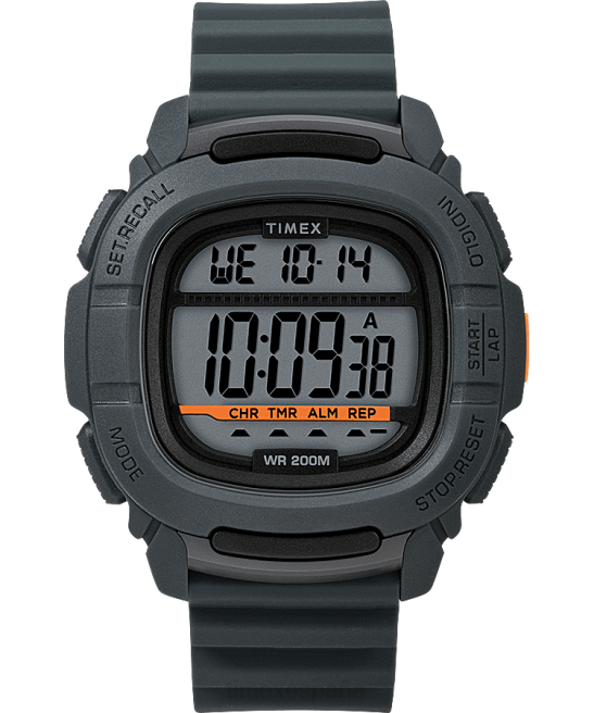 relojes | Timex reloj Command de 47 mm con correa de silicona gris hombres Z8X2288