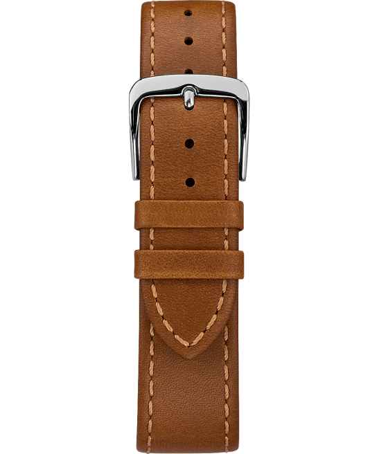 relojes | Timex reloj Southview de 41 mm con correa de cuero cromo/bronceado/azul hombres Z8X2285