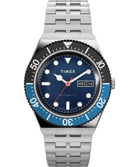relojes | Timex Reloj automático m79 de 40 mm con pulsera de acero inoxidable. acero inoxidable/azul hombres Z8X253