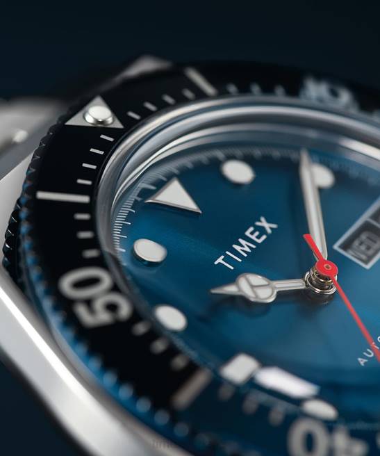 relojes | Timex Reloj automático m79 de 40 mm con pulsera de acero inoxidable. acero inoxidable/azul hombres Z8X253