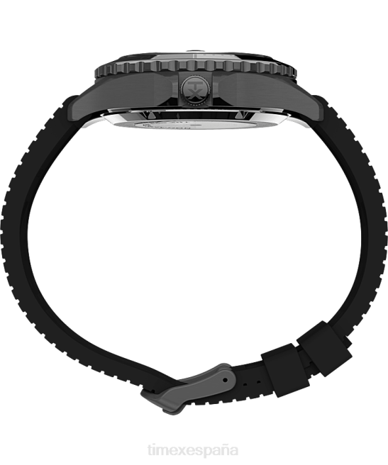 relojes | Timex Reloj navi xl automático de 41 mm con correa de caucho sintético negro hombres Z8X243