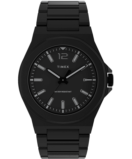 relojes | Timex Reloj Essex Avenue fino de 40 mm con pulsera de acero inoxidable negro hombres Z8X2173