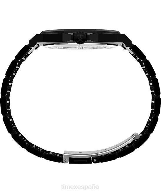 relojes | Timex Reloj Essex Avenue fino de 40 mm con pulsera de acero inoxidable negro hombres Z8X2173
