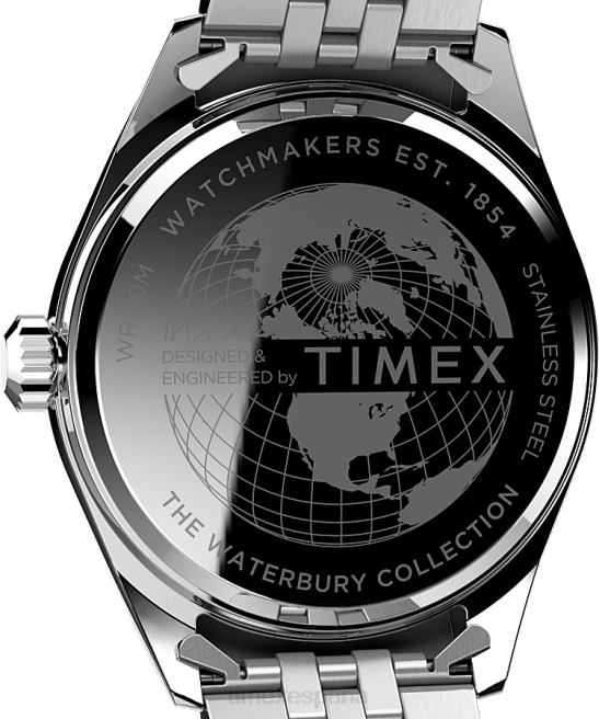 relojes | Timex Reloj Legacy de 41 mm con pulsera de acero inoxidable. acero inoxidable/naranja hombres Z8X2158