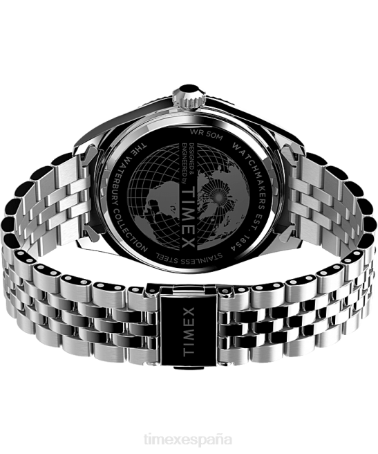 relojes | Timex Reloj Legacy de 41 mm con pulsera de acero inoxidable. acero inoxidable/naranja hombres Z8X2158