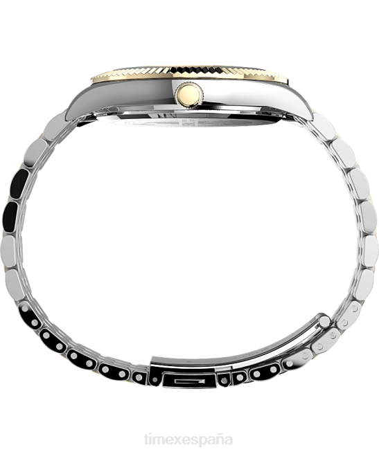 relojes | Timex Reloj Legacy de 41 mm con pulsera de acero inoxidable. bicolor/azul/dorado hombres Z8X2161