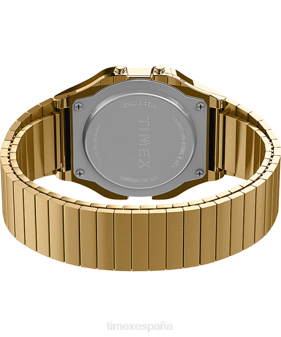 relojes | Timex Reloj con banda de expansión de acero inoxidable T80 de 34 mm. tono dorado hombres Z8X2167