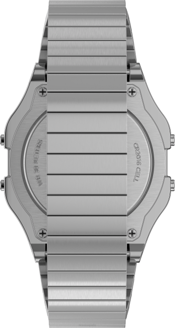 relojes | Timex Reloj con banda de expansión de acero inoxidable T80 de 34 mm. tono plateado hombres Z8X2166