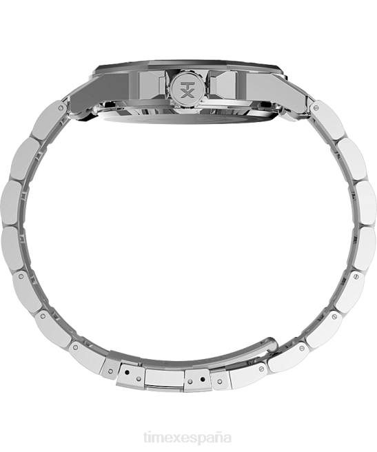 relojes | Timex reloj essex avenue de 44 mm con pulsera de acero inoxidable tono plateado/acero inoxidable/negro hombres Z8X2165