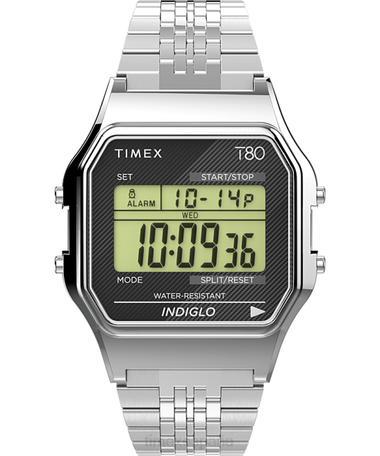 relojes | Timex reloj t80 de 34 mm con pulsera de acero inoxidable acero inoxidable hombres Z8X2143